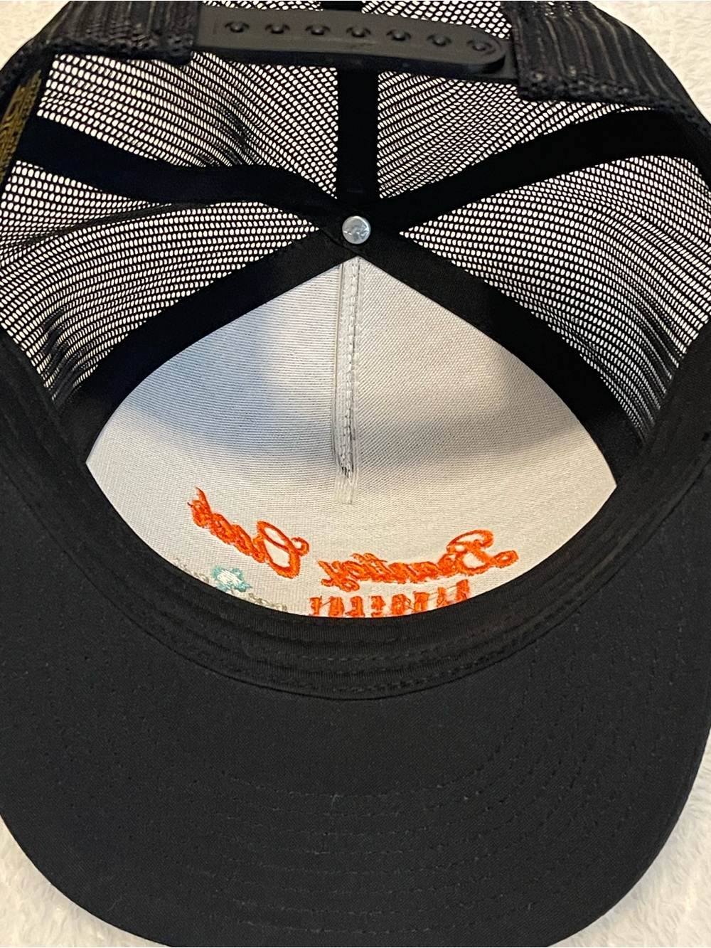 Brantley Creek Barbecue Texas Trucker Hat Black Orange The Classics Snapback - Picture 12 of 14
